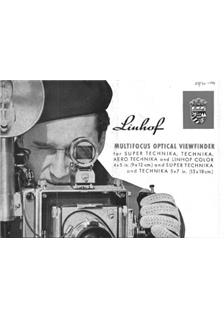 Linhof Accessory - misc manual. Camera Instructions.